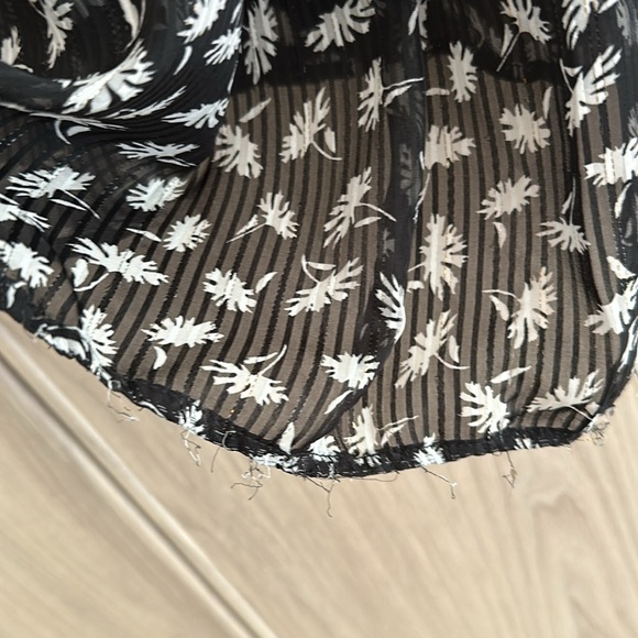 Black floral midi skirt - Picture 6 of 8